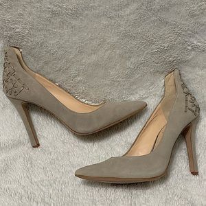 NEW Jessica Simpson Warm Grey Suede Pump size 8.5M